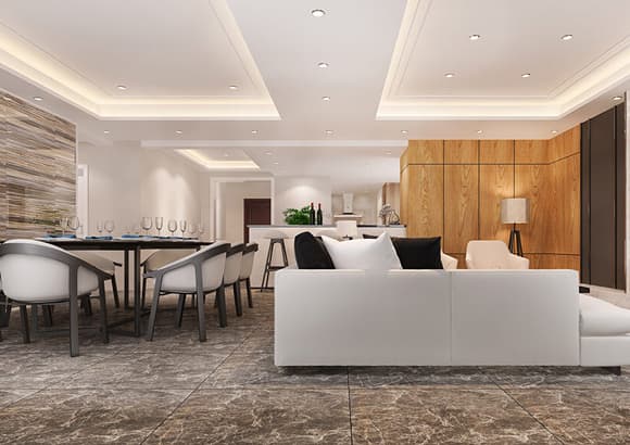 Salón comedor reformado tras una reforma de piso en Barcelona realizada por Brimer Vallès SL