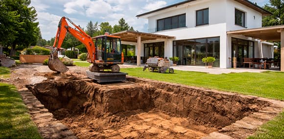 Construcción de piscinas en Barcelona - paso 1